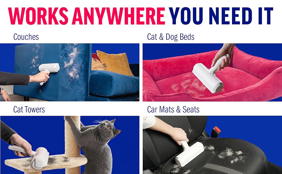 Remove Pet Hair in Seconds – No Sticky Tape, No Mess, No Stress 🐾